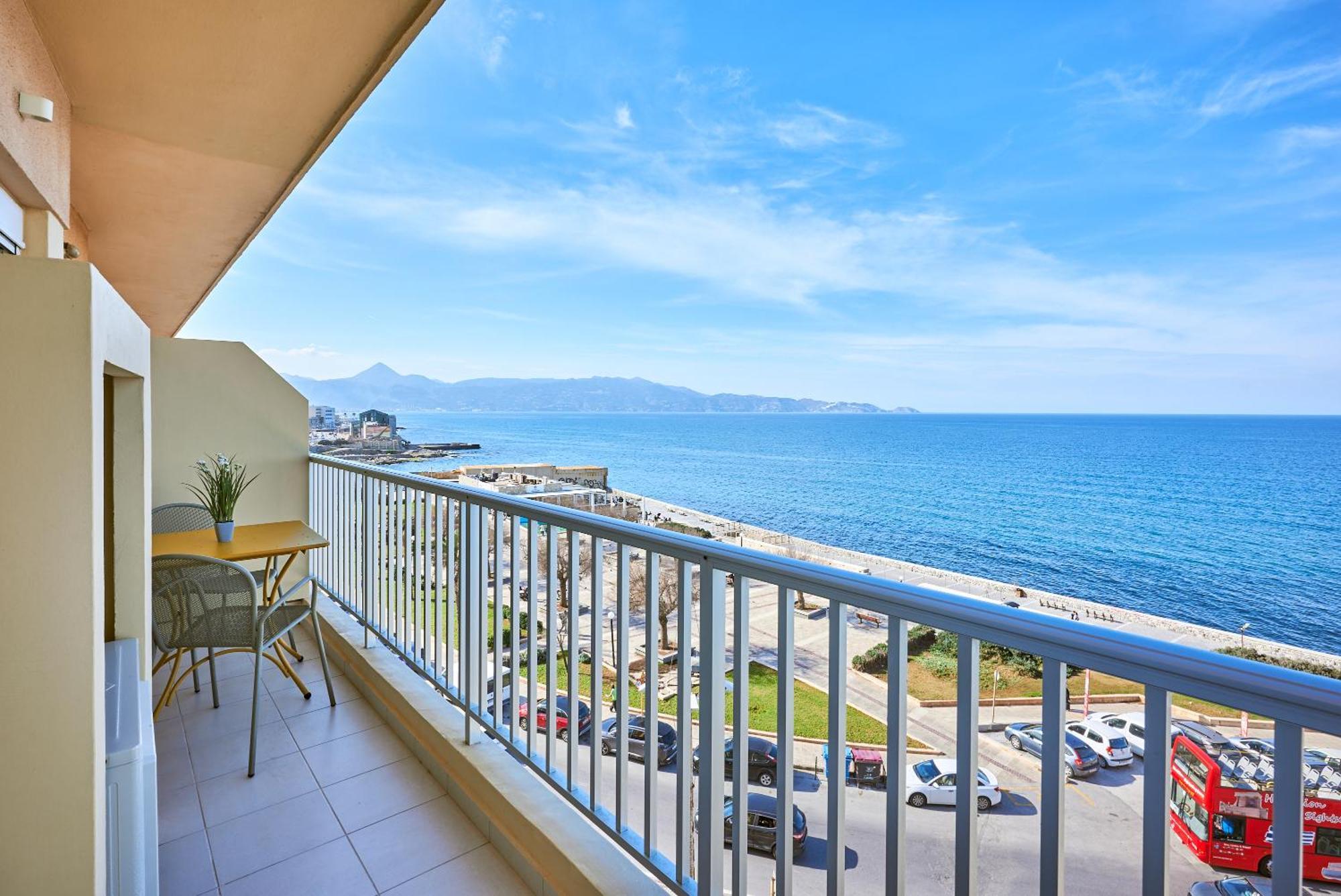 Crete - Heraklion Sea View Apartment 1 المظهر الخارجي الصورة